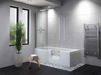 Carnelian Walk- In Shower and Bath