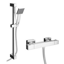 PTE Thermostatic Square Bar Shower